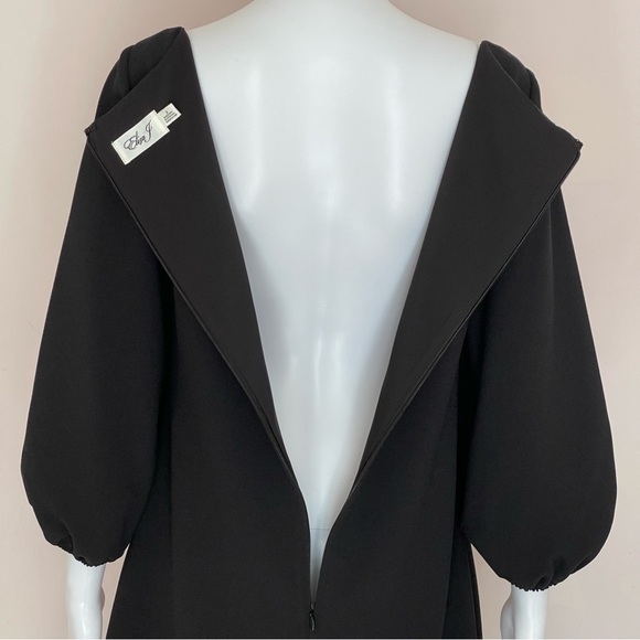 Eliza J. Balloon Sleeve Shift Dress Black size 6 - Picture 9 of 15